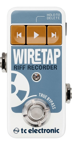 Pedal de gravação T.c. Guitar Wiretap Riff Record