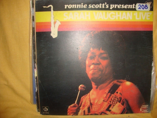 Vinilo Sarah Vaughan Live Ronnie Scott Presents Si1