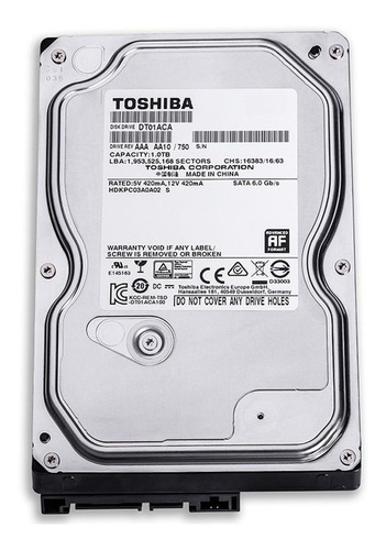 Disco rígido interno Toshiba DT01ACA100 1TB
