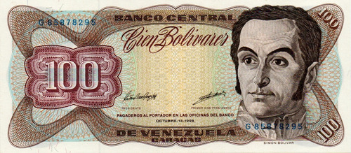 Billete 100 Bolívares 13 De Octubre 1998 Serial G8