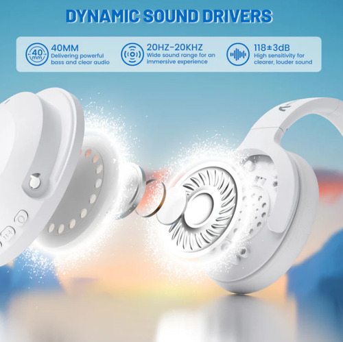 Headset Gamer Attack Shark G300 Anc21db Dualmode Mic Branco