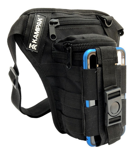 Imagen 1 de 8 de Piernera Tactica Kampak Para Celular Hh04 Multiusos