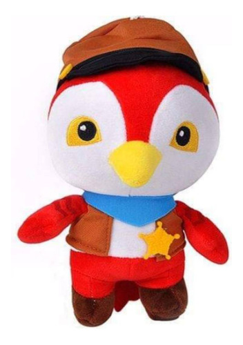 Pajarito De Peluche Rojo Sheriff Importado