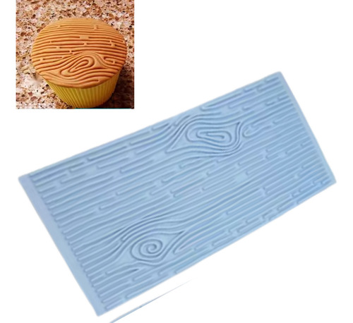 Molde Silicone Textura Casca De Arvore Fondant Chocolate