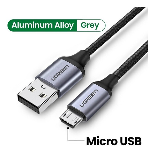 Cable Micro Usb Carga Rapida 3a 480 Mbps 3 Metros Ugreen