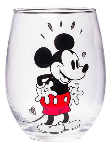 Juego De 2 Vasos Sin Tallo Disney Mickey Y Minnie 590 Ml