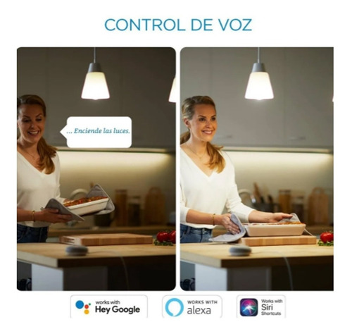 Extensión de Tira Led Inteligente Wiz Rgb 11w 1mts Wi-fi sin fuente de alimentación