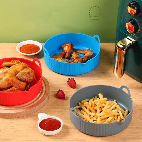 (bl) Cesta Silicona Antiadherente Air Fryer Liner Reutili