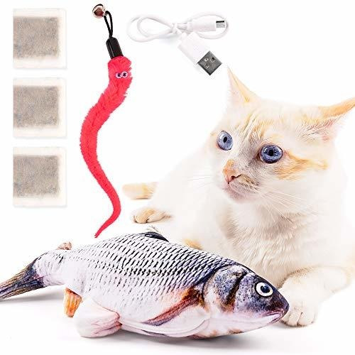 Floppy Fish Cat Toy Pack  Electric Dancing