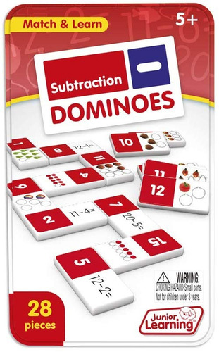 Junior Learning Subtraction Dominoes Educational Action Game