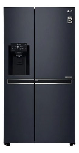 Refrigerador inversor sem gelo LG LS65SDP1 preto mate com freezer 601L