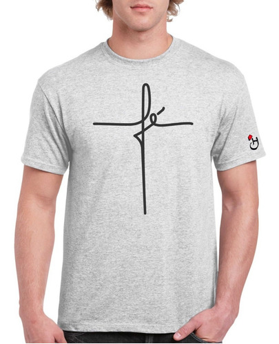 Fé. Cruz. Jesús. Religión. Remera Algodón Premium. Habibis