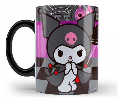 Taza Mágica Kuromi Hello Kitty Termosensible  