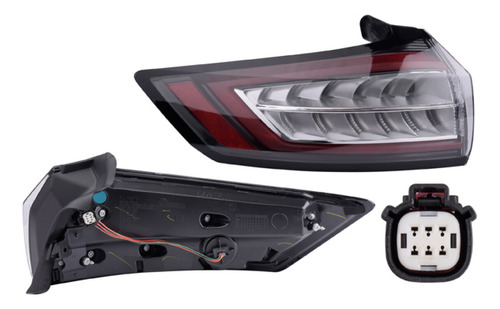 Calavera Exterior Ford Edge Titanium 2015 - 2018 Led Izq Rxc