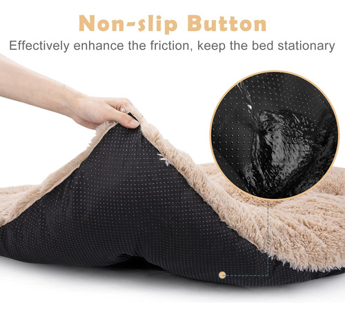 Joejoy Cama Grande Para Perro, Cama Ultra Suave Y Calmant...