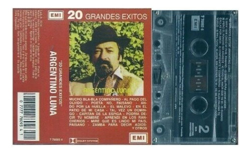 Argentino Luna - 20 Grandes Éxitos (cassette Argentina)