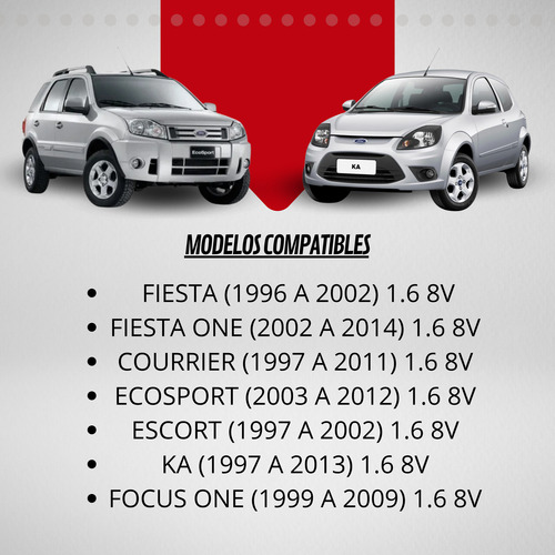 Tapa De Cilindros Ford Rocam 1.6 + 8 Válvulas + Kit Rep Vs