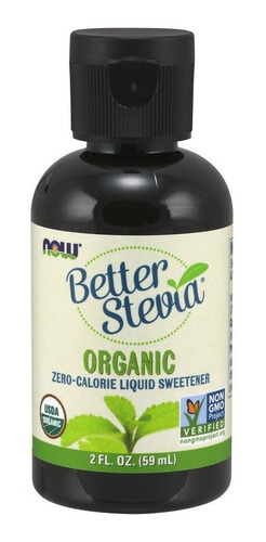 Now Better Stevia Organic Liquid Sweetener 59 Ml