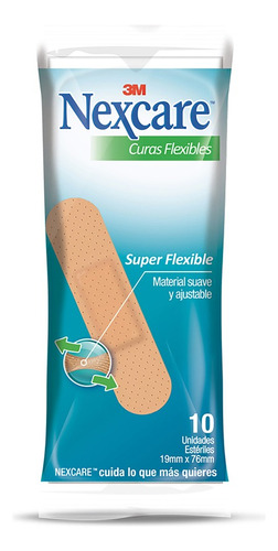 Curas Flexibles Nexcare 10 Unidades