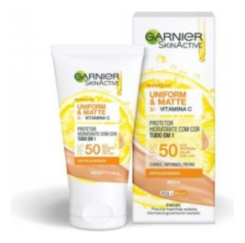 Hidratante Facial Garnier Skinactive Fps50 Média Com 40g