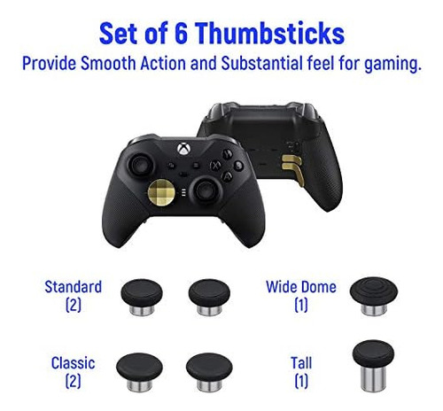 Mcbazel 13 En 1 Metal 6 Joysticks Intercambiables, 4 Paletas