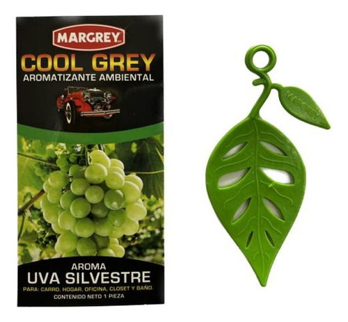 Aromatizante Ambiental Cool Grey Hojita Auto Casa Margrey