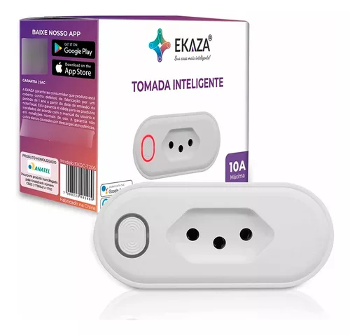 Tomada Inteligente Smart Ekaza 16a Tuya - ACS Security