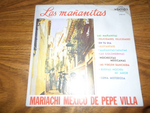 Mariachi Mexico De Pepe Villa Las Mañanitas * Vinilo Mexico