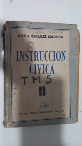 Instrucción Cívica González Calderón 1933