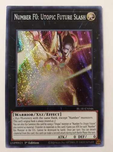 Number F0: Utopic Future Slash - Secret Rare     Blar