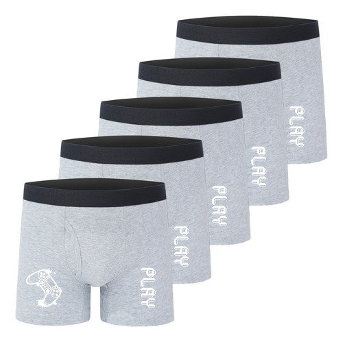 Calzoncillos Bóxer Para Niños, 5 Piezas, Elásticos Y Cómodos