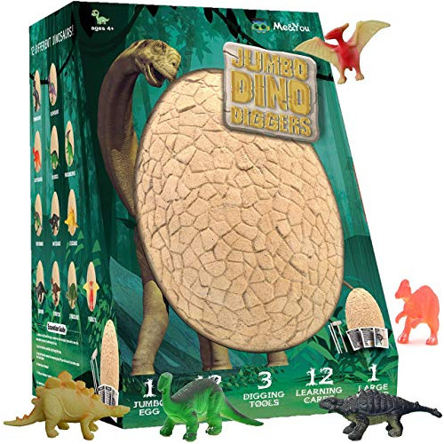 Jumbo Dino Egg Dig Kit Rompe Huevo Gigante Y Descubre 1...