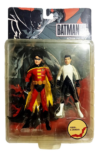 Figuras Batman And Son Robin Y Damian Dc Direct 2007 Nuevos