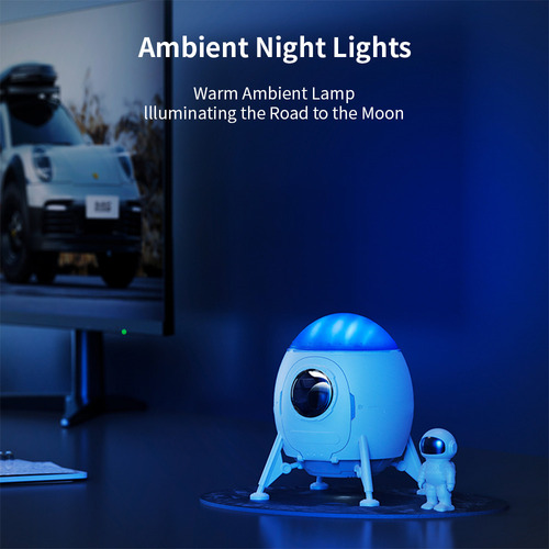 Proyector Nocturno Star Lights Para Techo, Diseño Lunar Land