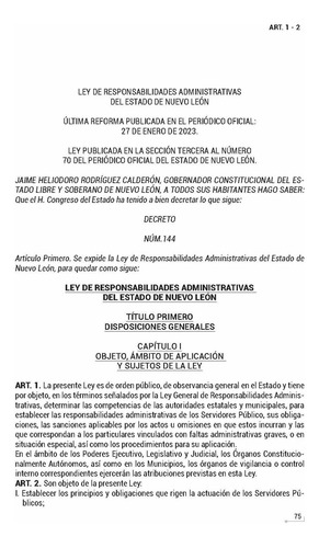 Legislación Esencial Administrativa De Nuevo Léon 2025. Ley De Justicia Administrativa. Ley De Respondabilidades Administrativas Apartado De Declaraciones De Invalidez A La Norma