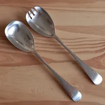 Comprar Cubiertos De Servir Grandes De Metal Bañado En Plata