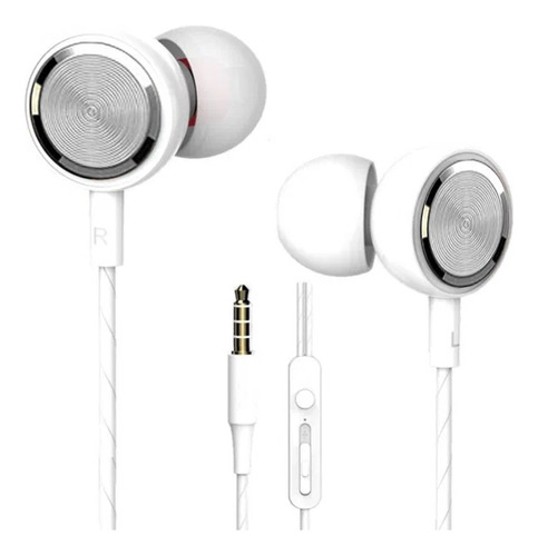 Auriculares Manos Libres Ngtech In Ear Sms Cj03 Color Blanco