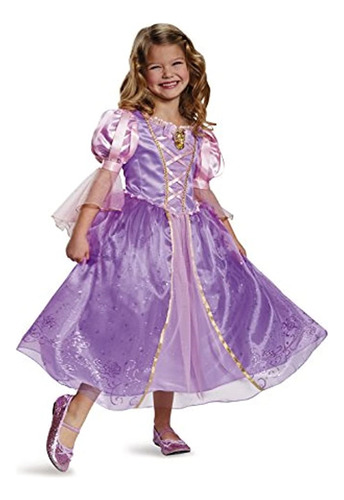 Rapunzel Prestige Disney Princesa Enredada Disfraz, M/7-8