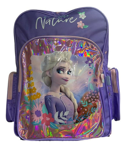 Mochila Frozen Nature Linea Escolar Espalda 16´´ Wabro