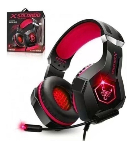 Headset Gamer Fone Xsoldado Gh-x1000 Usb/p2 Ps4/pc E Celular