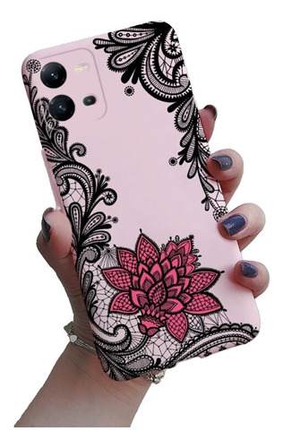 Case Funda Protector Goma Vivo V25 chicas