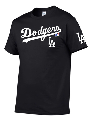 Playera Los Angeles Dodgers, Cuello Redondo 100% Algodón