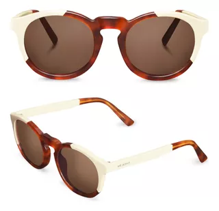 Anteojos De Sol Mr Boho Jordaan Cream Leo Filtro Uv400 Gafas