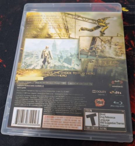 Infamous - Ps3 - Jogo Original E Usado - Capa Reimpressa (Recondicionado)