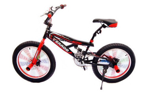 Bicicleta Verado Bmx Picadores Rotor Amortiguador Fat Bike Negro