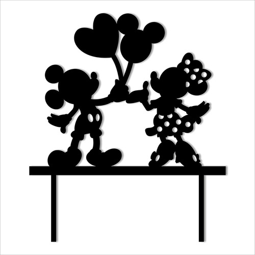 Cake Topper Adorno Torta - Mickey Minnie Globo