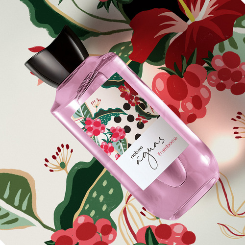Perfume Águas De Natura Framboesa Colônia Feminina 170ml