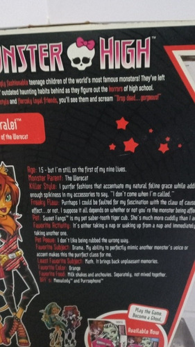 Monster High Toralei (Usado)