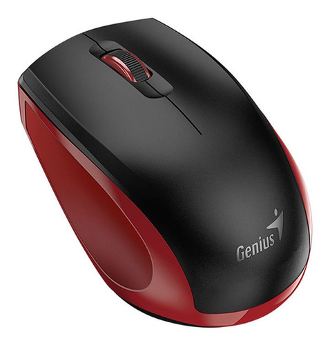 Mouse sem fio Genius NX-8006s preto e vermelho