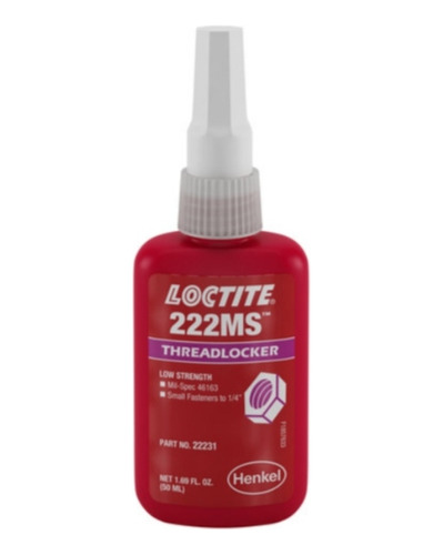 Loctite 222ms Fijador De Roscas 50 Ml (10 Pzas) Facturamos